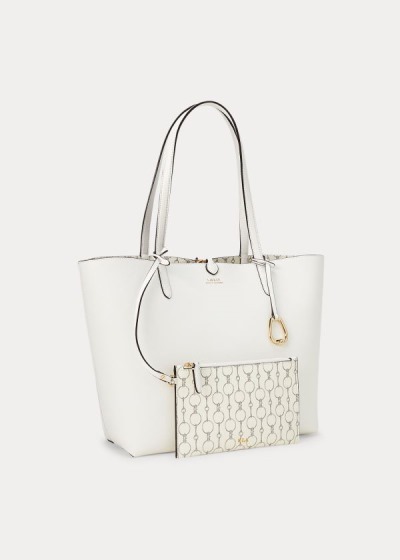 Bolsos De Mano Ralph Lauren Mujer Creme - Faux-Leather Reversible - DPLOZ6812